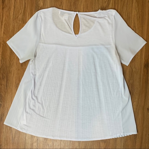 French Connection Short Sleeve Micro Pleated Top - Picture 9 of 10